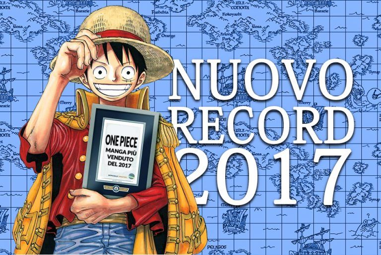 one piece manga più venduto 2017 Eiichiro Oda