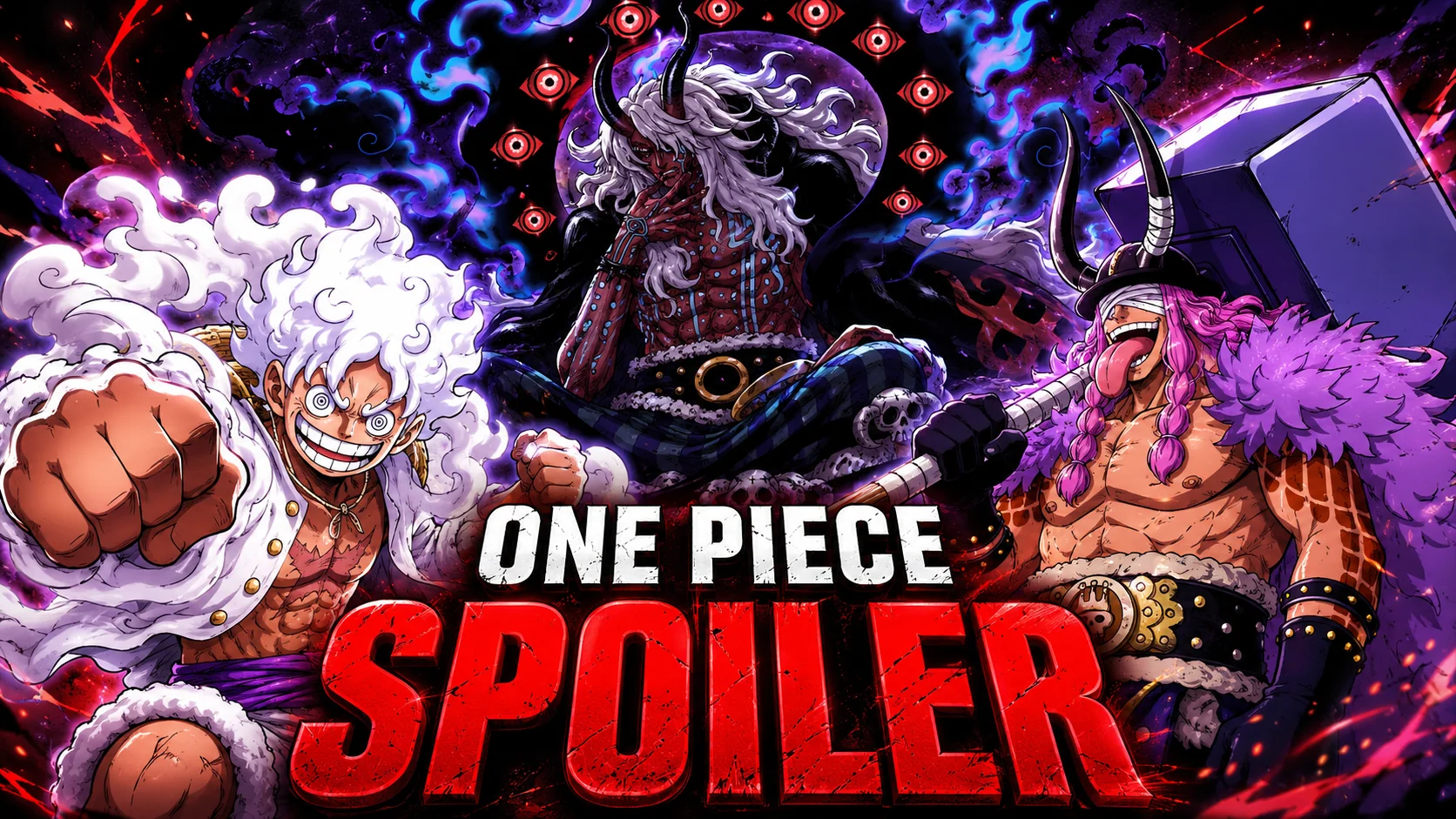 Copertina spoiler One Piece Nuovo capitolo con Luffy Gear 5, Imu e Loki pronti allo scontro