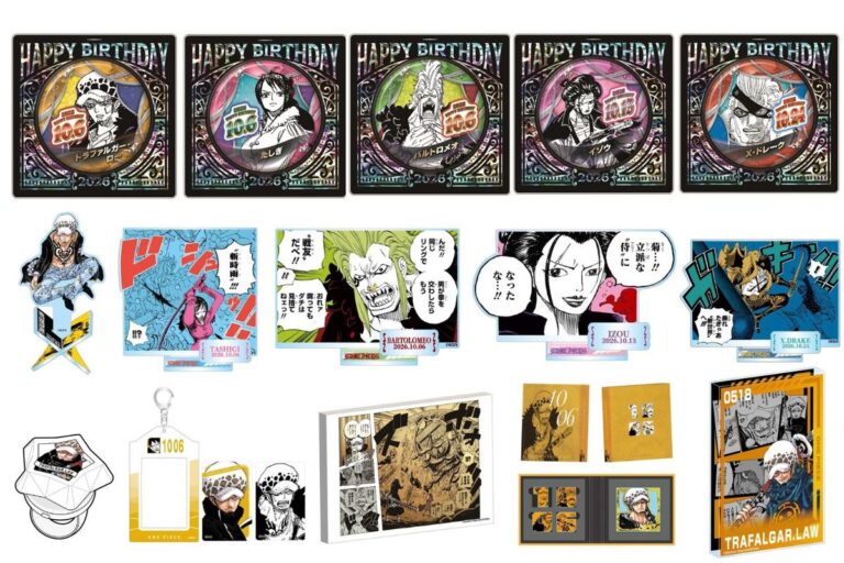 『ONE PIECE』 イラストの10月バースデイ商品が発売 グッズ